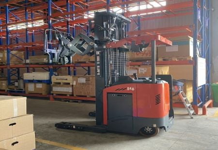 Xe nâng kệ đôi double deep
