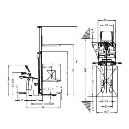 Xe Nâng Điện Đứng Lái 2 Tấn