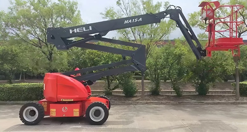 hình ảnh xe nâng boom lift heli 12m