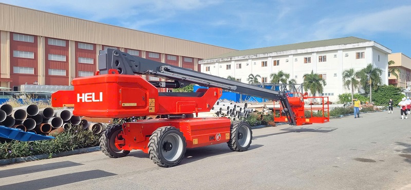 hình ảnh thực tế xe nâng boom lift Heli 20m