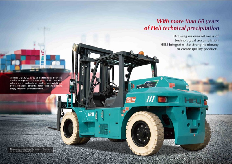 ảnh xe nâng điện heli 12 tấn